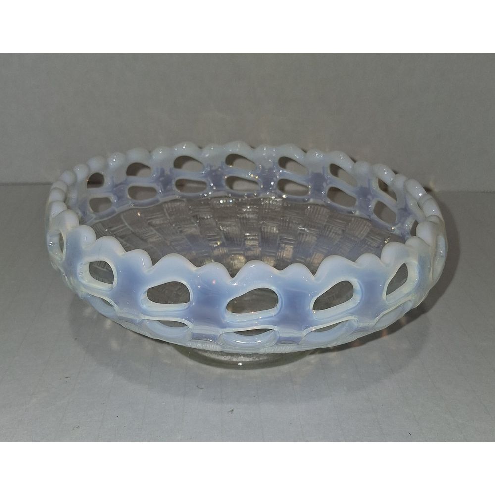 Fenton Opalescent‎  Two Row  Open Edge  Candy Dish - Picture 4 of 4